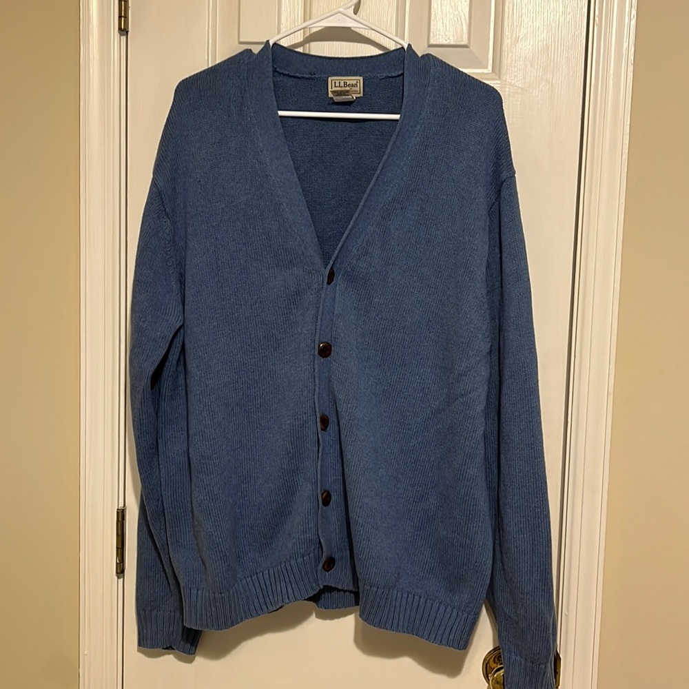Blue cardigan